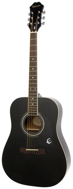Epiphone EA10EBCH1 DR-100 Dreadnought Ebony Acoustic Guitar